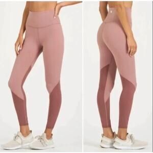 Vuori Studio Series Colorblock Leggings Light Terracotta sz M Workout Athleisure